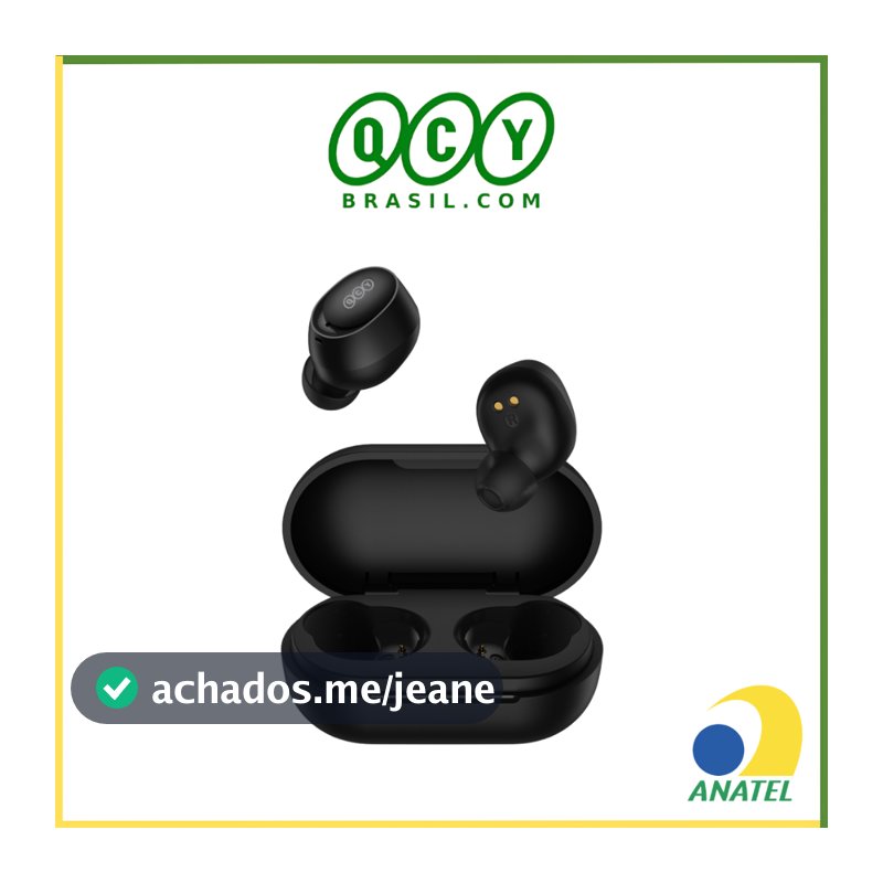 Fone de Ouvido QCY T27 Arcbuds Lite, Sem Fio Bluetooth 5.3 TWS, Cancelamento de Ruído ENC