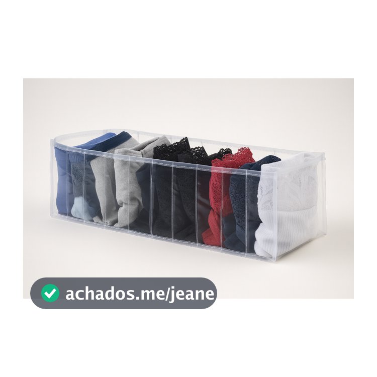 Kit 3 Organizador Gavetas Calcinha Cueca Meia gravatas Multiuso Guarda Roupa