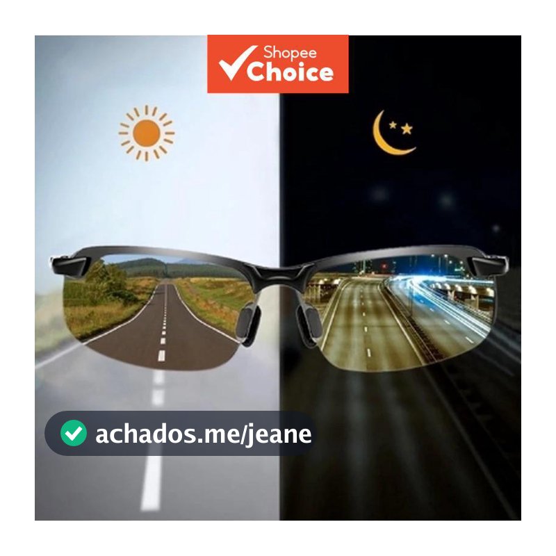 Óculos De Sol Fotocromáticos Polarizados Masculinos Uv400 Dia Noite Condução Pesca Antirreflexo