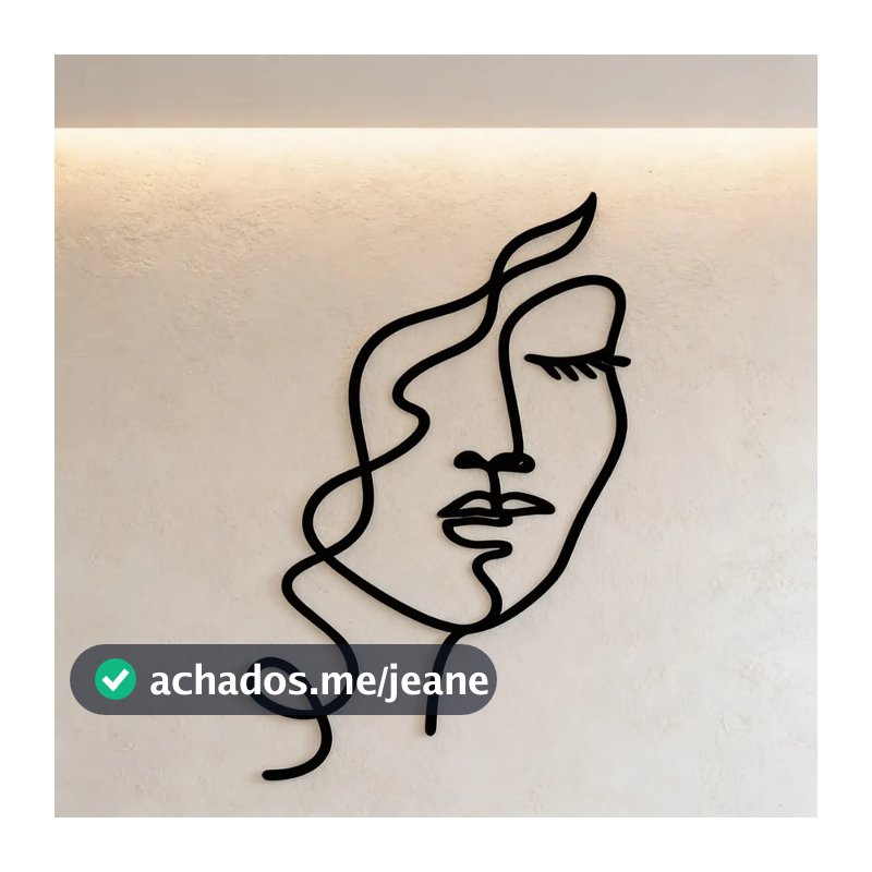 Quadro Painel Decorativo Fine Line Mulher | EM MDF 3mm- acompanha dupla face