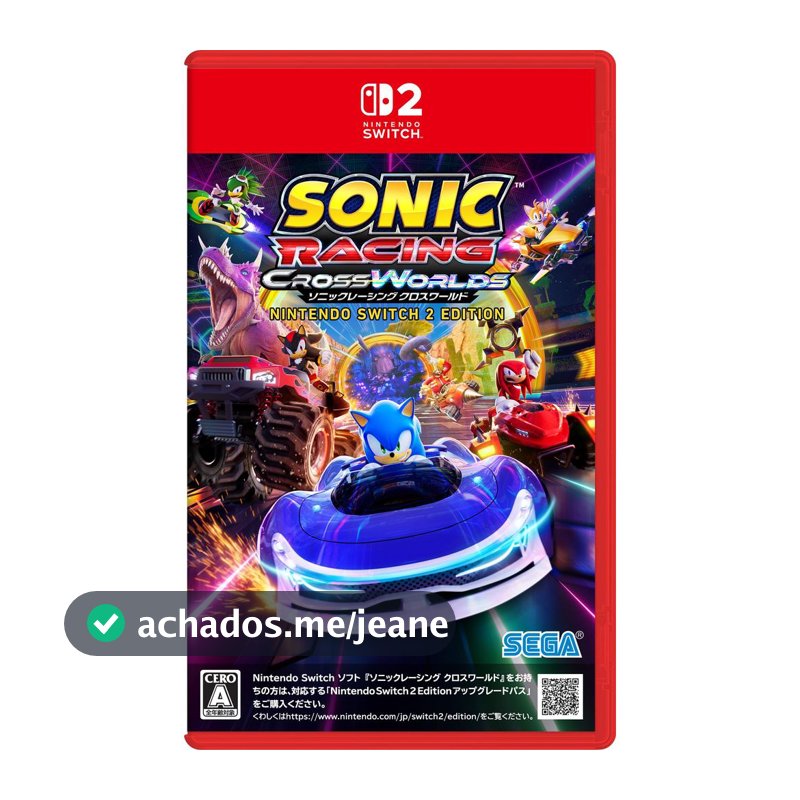 Sonic Racing Cross Worlds Nintendo Switch2 Edition [Pre-order Bonus] Includes DLC Code "Werehog Pack" - Switch2