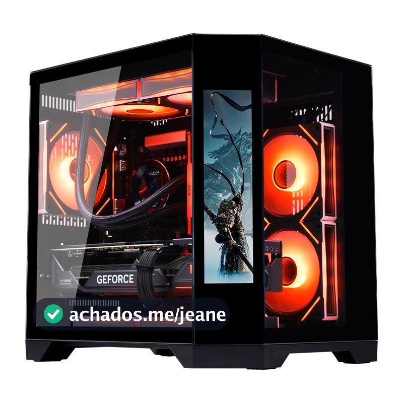 Gabinete Gamer K-mex Aquário CG-02KV Com Monitor Dynamic
