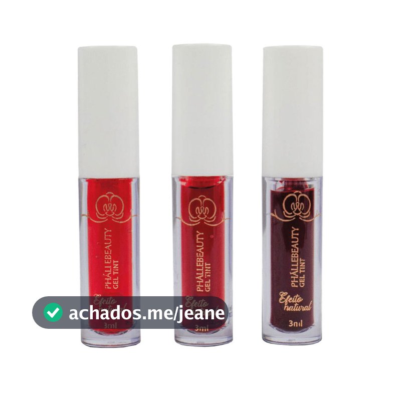 kit com 3 Gel Tint Phállebeauty