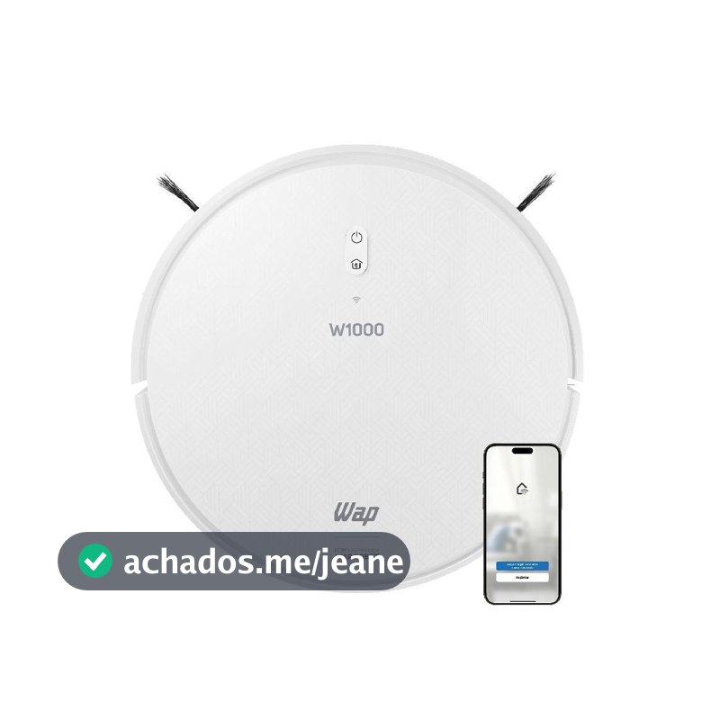 Aspirador De Pó Robo WAP ROBOT W1000 Smart Branco Bivolt