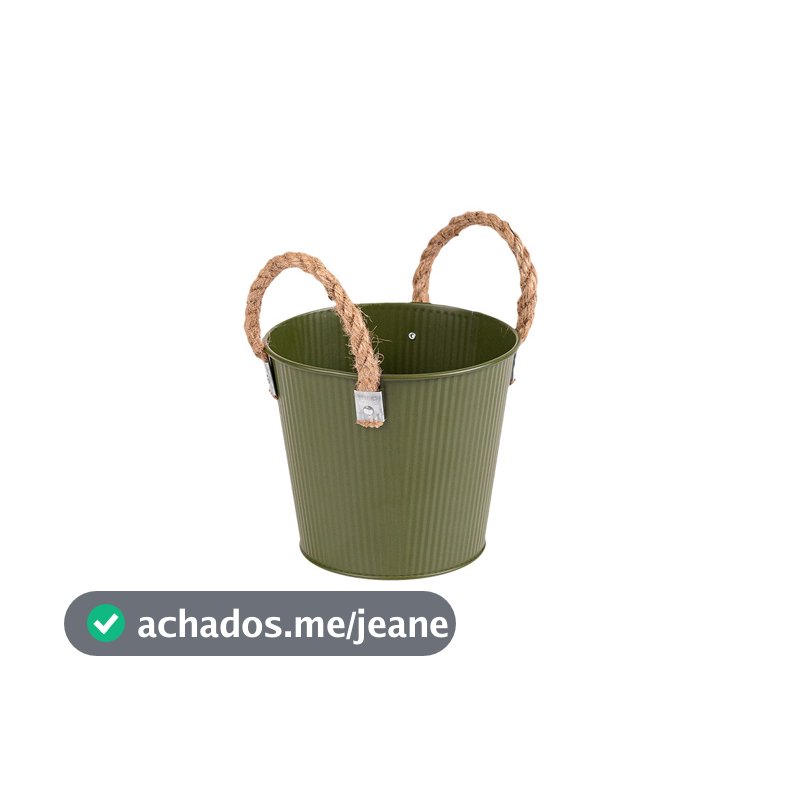 Vaso Cachepot Listras Metal