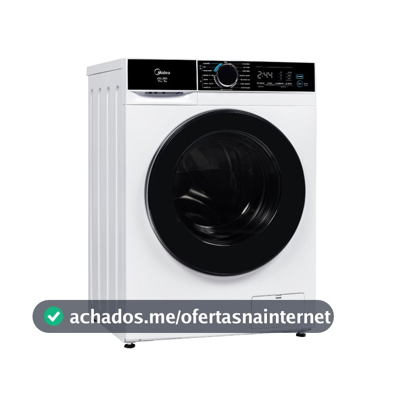 Lava e Seca Midea 11kg Inverter Ciclo Pets MFA01D110B 16 Programas Branca