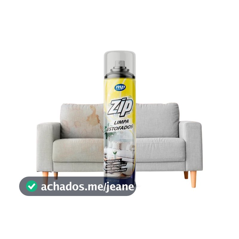 Espuma Mágica Zip Clean 300ml Limpa a Seco Sofá, Estofado, Banco de Carro Limpeza Profunda
