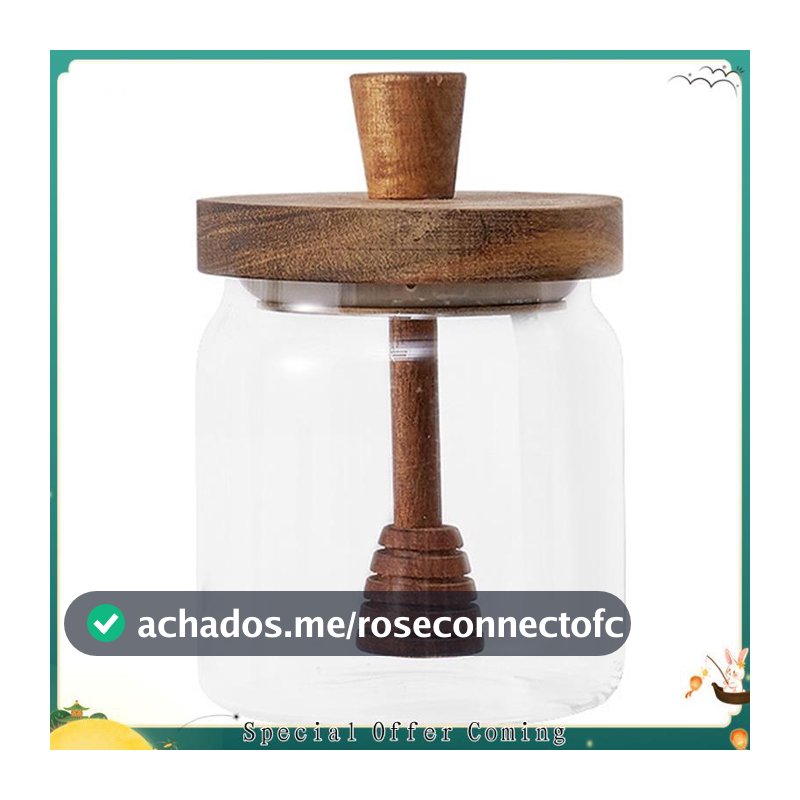 Garrafas De Armazenamento Frascos De Mel Com Tampa Recipiente De Boca Larga Dispensador De Xarope Para Armazenar E
