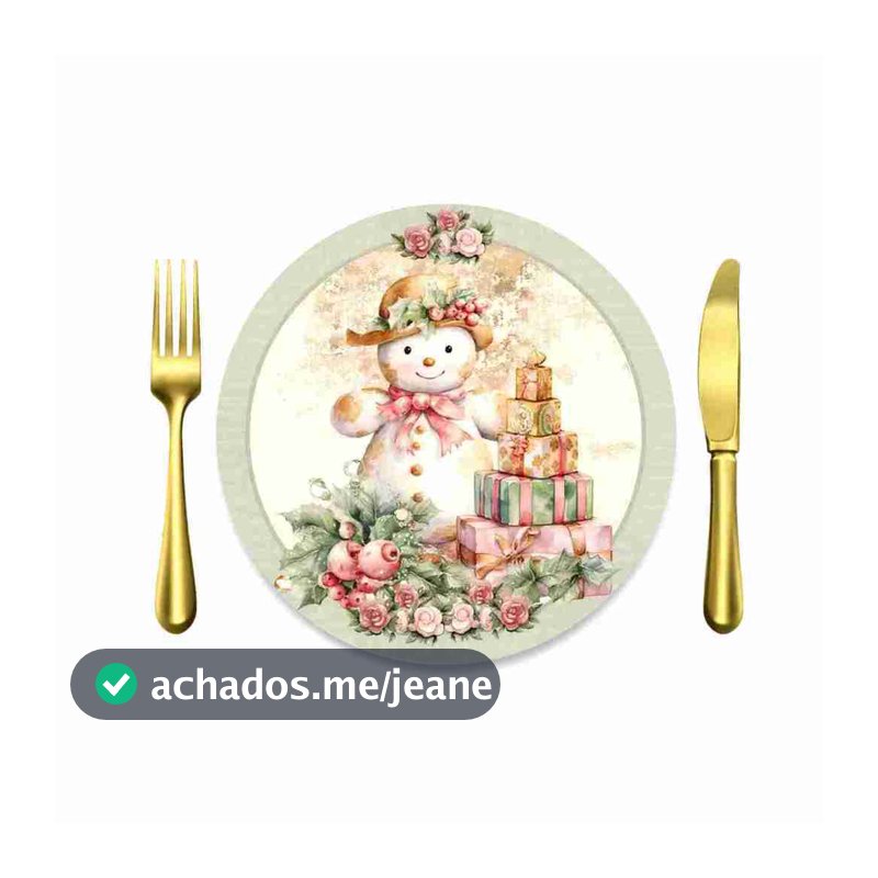 6 Capas De Sousplat Tecido de NATAL/PÁSCOA/FLORAL 35cm - Vários Modelos - Decoração Mesa Posta