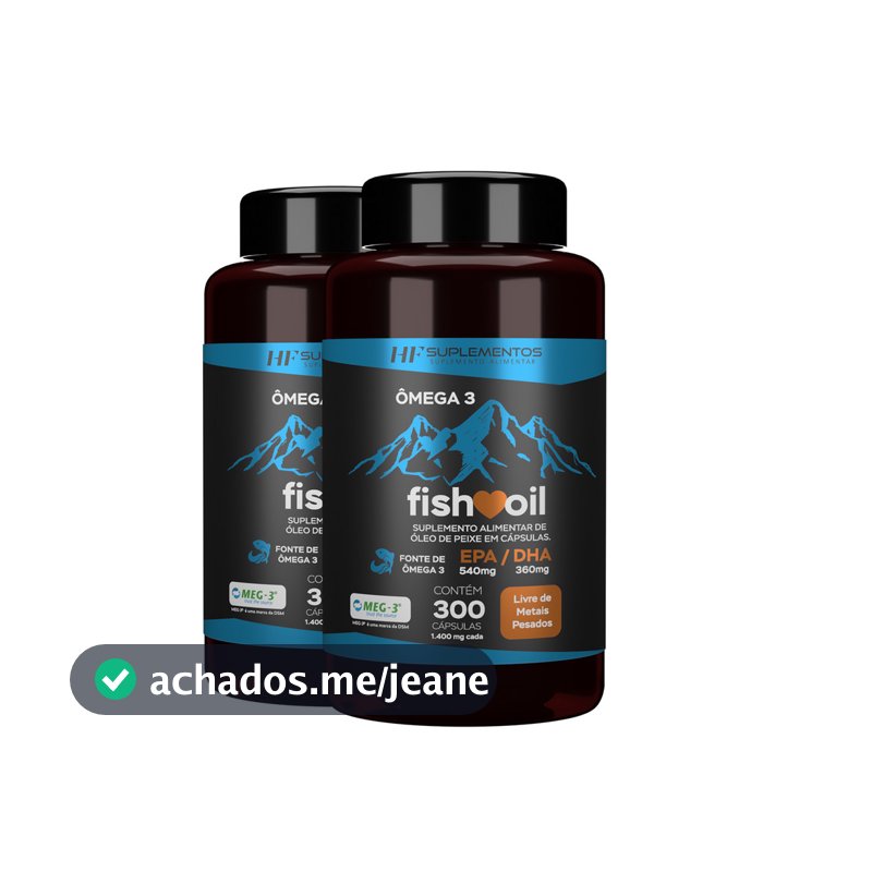 2X OMEGA 3 FISH OIL MEG 3 300 CPS HF SUPLEMENTOS