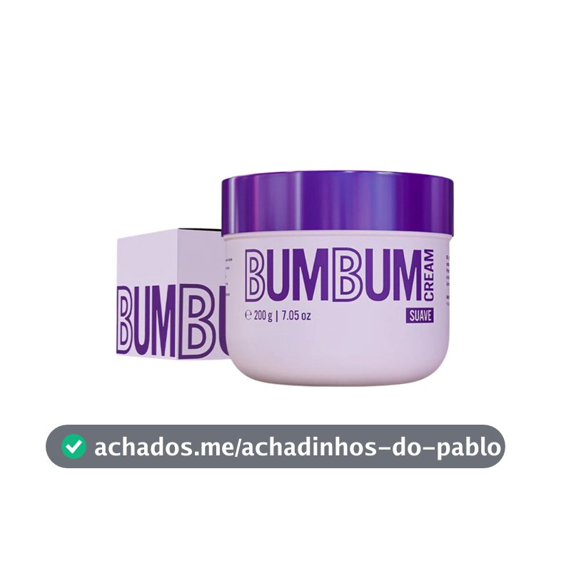 Bumbum Cream Suave 200g Tratamento Celulite Estrias Flacidez Beleza Brasileira