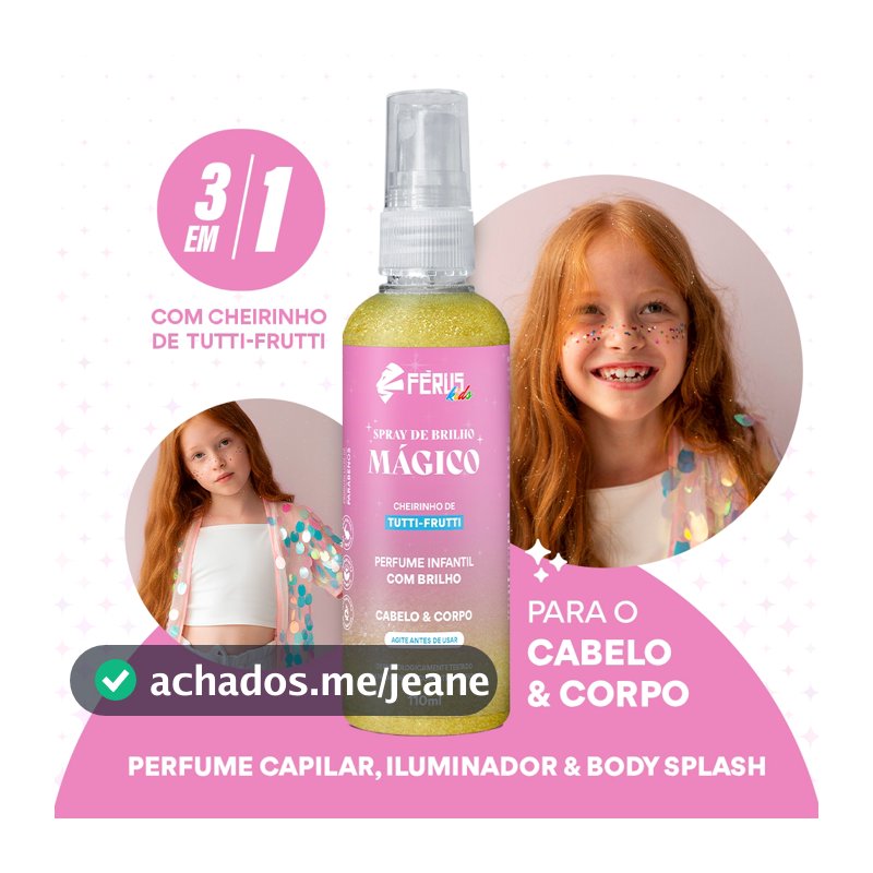 Spray de Brilho Mágico Férus Kids 110ml