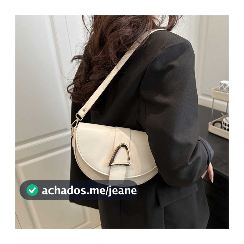 Bolsa pequena feminina baguete meia lua alça de ombro e alça transversal envio imediato