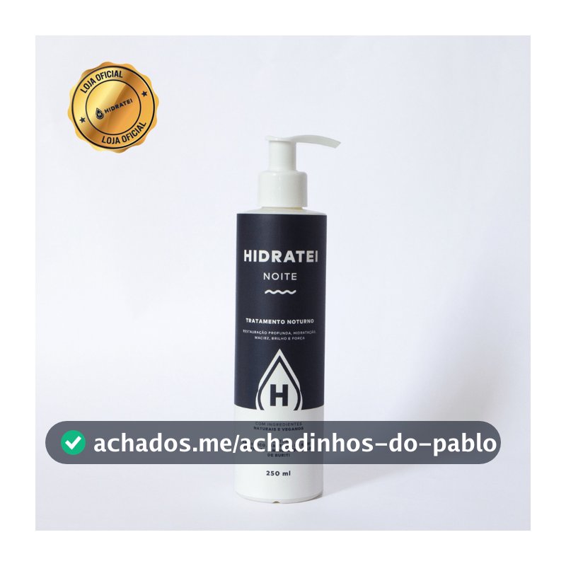 Creme Capilar Noturno Hidratei 200ml Manteiga de Karité Tratamento...