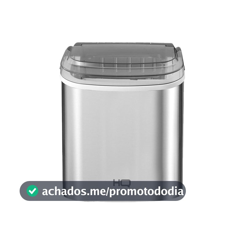 Máquina de Gelo HQ 12kg Turbo Ice Premium Inox HQ-MG12KGDP