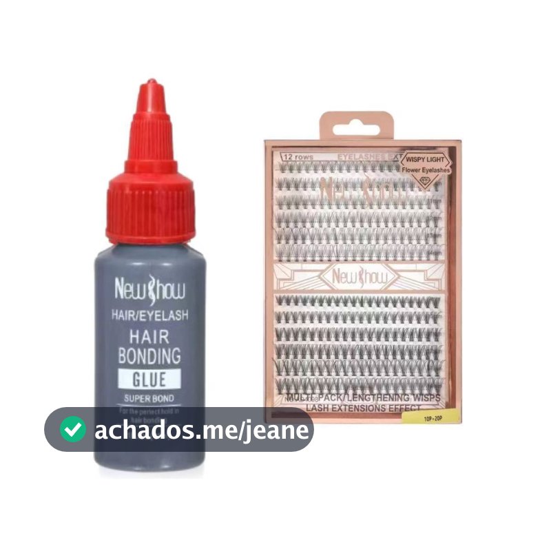 GGUAN Conjunto de Cola 30ml + Caixa Com Cílios postiços 6D MINK NEW SHOW - 240 Tufinhos Sem Nó