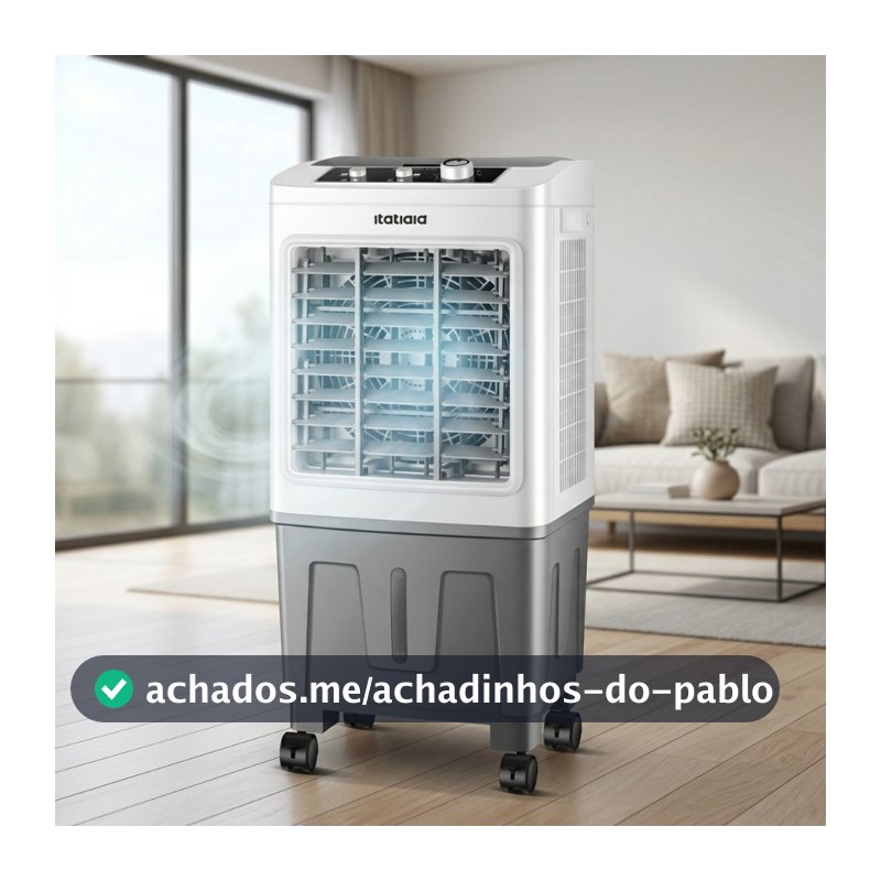 Climatizador de Ar Frio Portátil Itatiaia 20 Litros 4 em 1 - Resfria, Umidifica, Filtra, Ventila