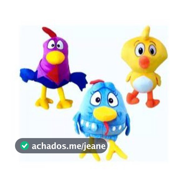 KitTurma Da Galinha Pintadinha De Pelúcia antialérgico com 35cm