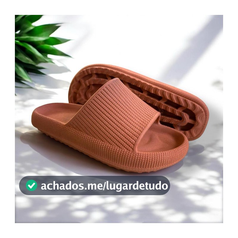 Chinelo Slide Nuvem Feminino Macio Confortável Mega Promoção Oficial Tendência