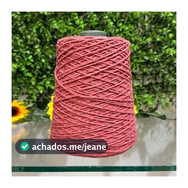 Barbante fios Carvalho 500g N°6 para crochê e artesanato
