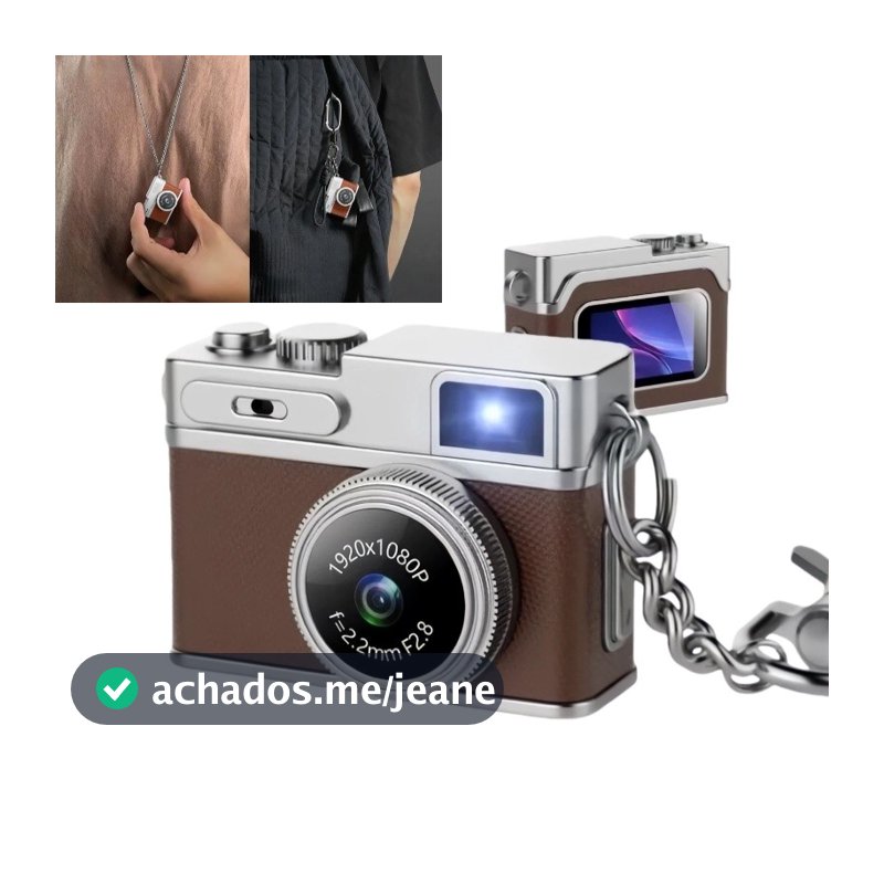 Mini Câmera digital portátil retrô De chaveiro, câmera de vídeo compacta e elegante para estudantes