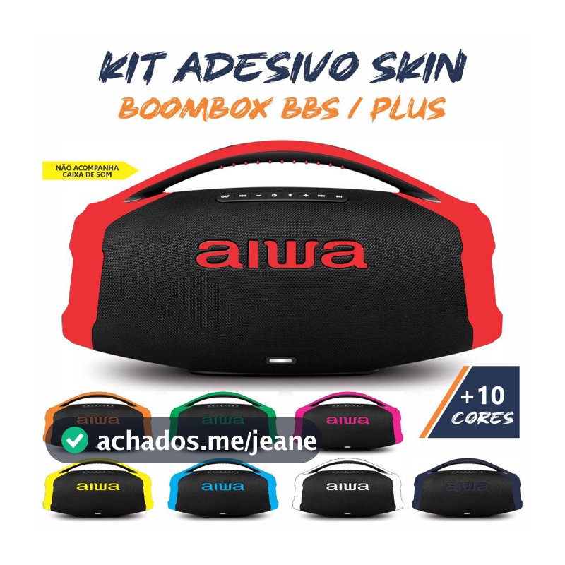 Adesivo Caixa de Som Kit Skin Envelopamento Personalizado Película Decorativa