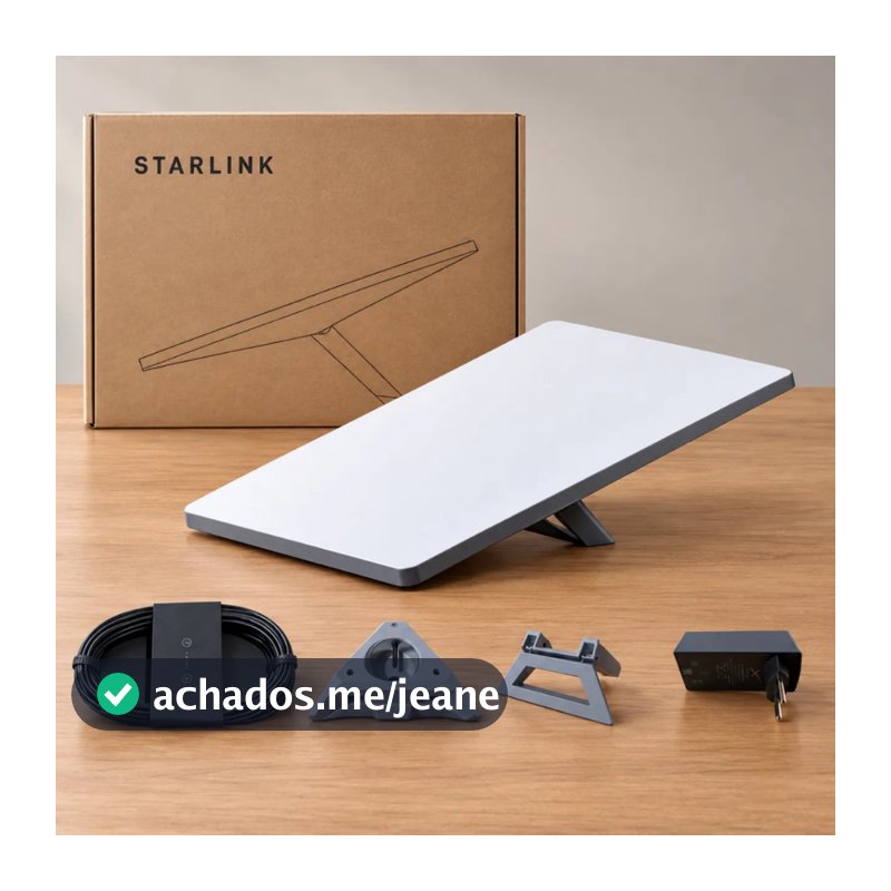 Antena Starlink Mini Internet Via Satélite Dualband Bivolt Branco