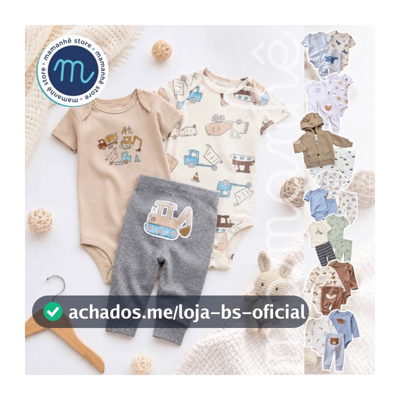 Kit Carters Conjunto Body e Calça 2, 3 ou 4 peças Original