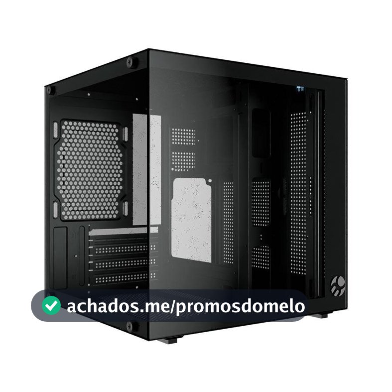 Gabinete Gamer Bluecase BG-066 Life, Mini-Tower, Lateral de Vidro, Preto, BG-066-LIFE-BK