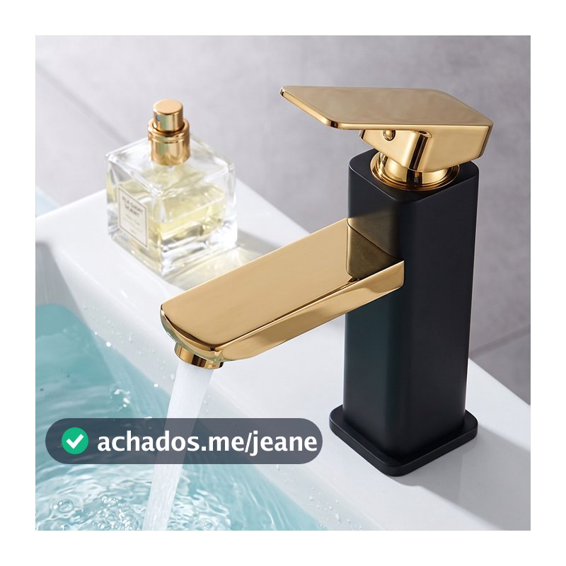 Torneira Luxo Banheiro Cromada Monocomando Água Quente/fria