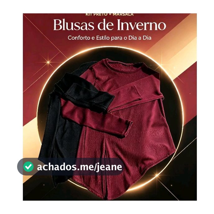 QUEIMA DE ESTOQUE-- KIT DUAS BLUSAS COM MANGA PRETO- MARSALA TAM- M TECIDO RIBANA FRESCO CALOR E FRIO