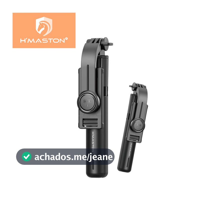 H'Maston Bastão De Selfie Tripé Bluetooth Controle Remoto Pau De Selfie Retrátil 360 Celular