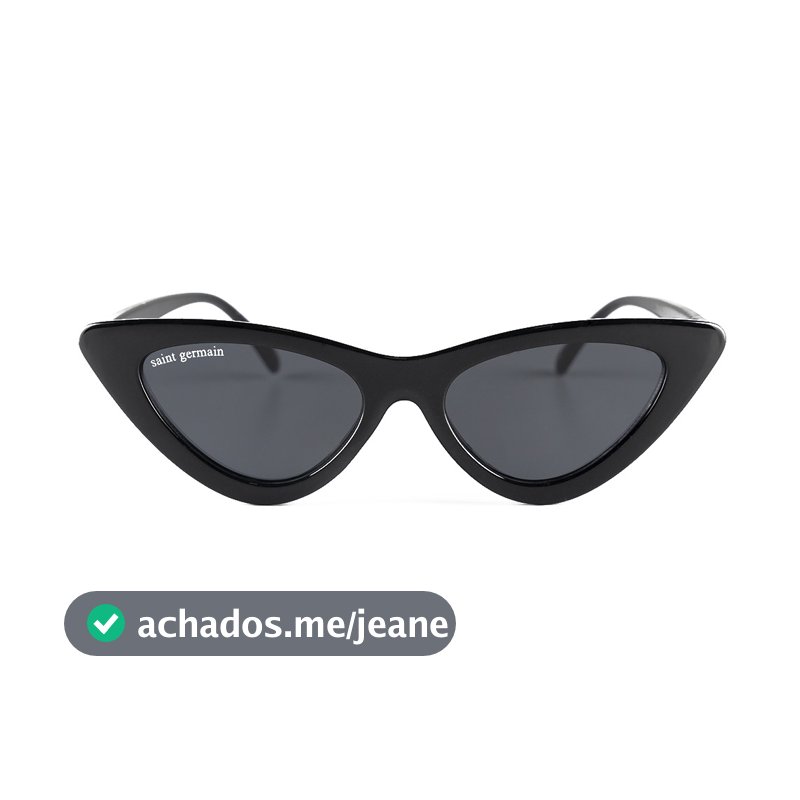 Óculos de Sol Clássico Gatinho Preto SG Belle Full Black