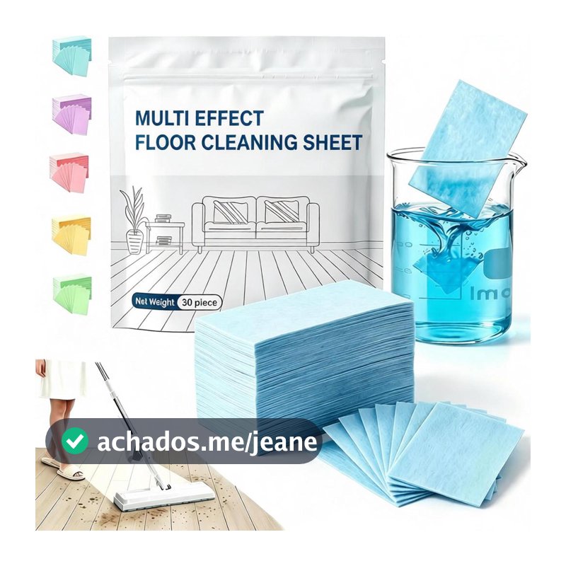 Pastilhas de Limpeza para Piso Multiuso, Limpador Efervescente com Aroma Fresco, Remove Sujeira e Gordura