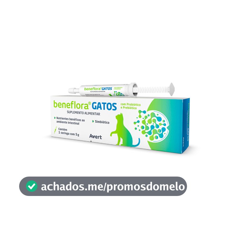 Avert Beneflora Pasta 5g Gatos Suplemento Probiótico