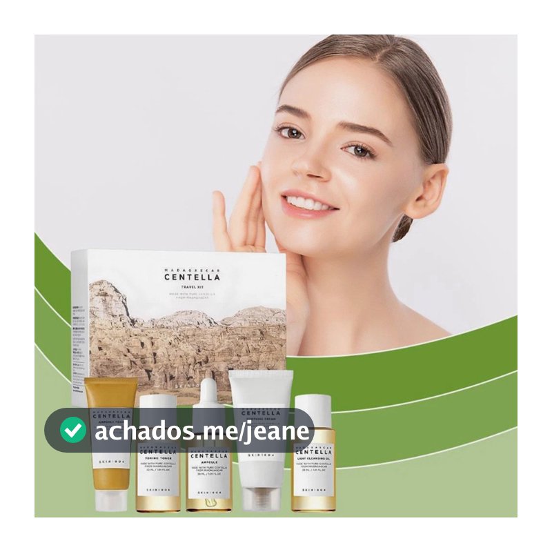 Pyan 1004 Madagascar Mini conjunto de viagem para cuidados com a pele Conjunto de 5 peças