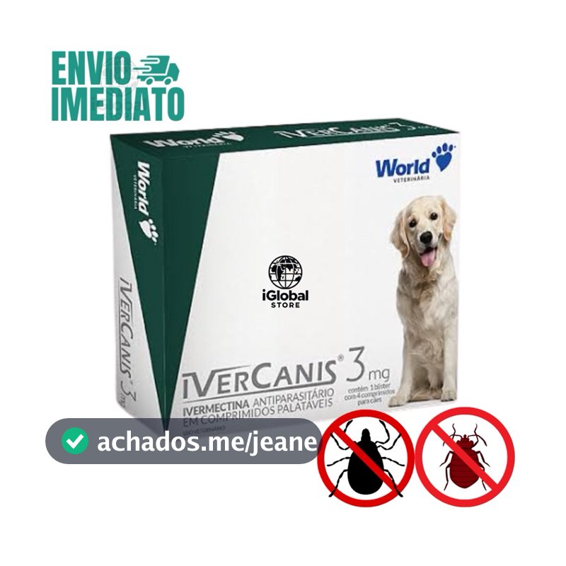 Remedio Para Pulgas Carrapatos Cachorro 7,5kg a 60kg.