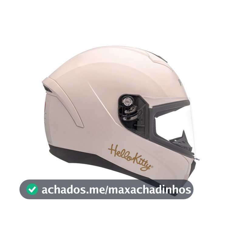 Capacete Moto Fechado Hello Kitty Hk Peels Checked