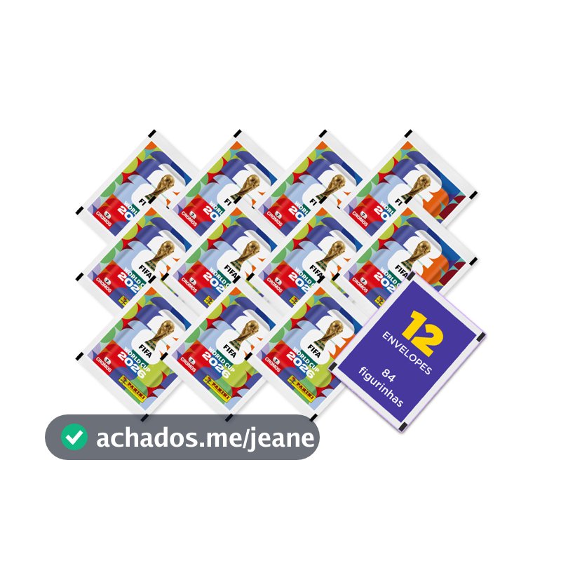 12 Envelopes (84 Figurinhas) Copa do Mundo 2026 - Oficial Panini