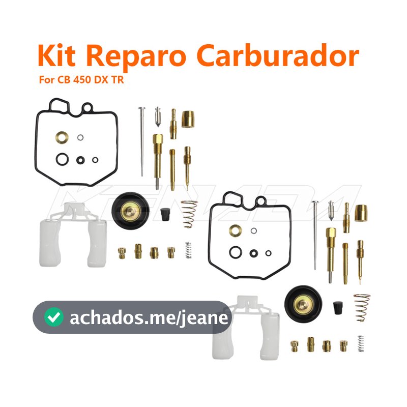 2set Kit Carburação Kit Reparo Carburador Completo Com Bóia Diafragma Giclê Gicleur Pulverizador Para CB 450 DX TR