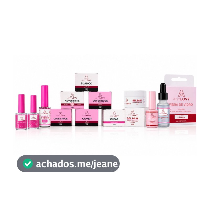 Kit Master AnyLovy Unhas Nail Designer Alongamento Unhas Manicure