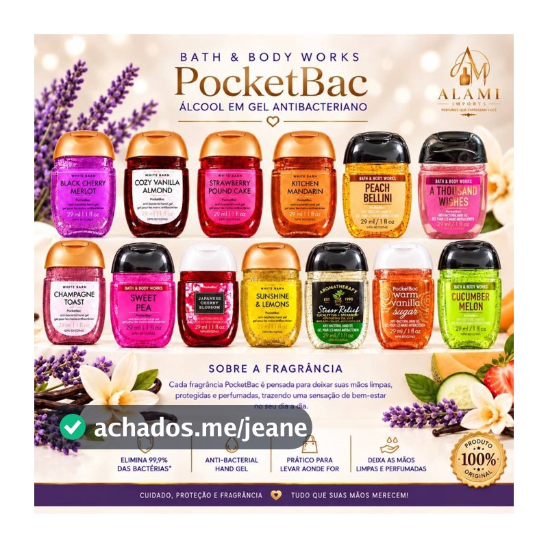 Alcool em Gel Bath & Body Works 29ml original.