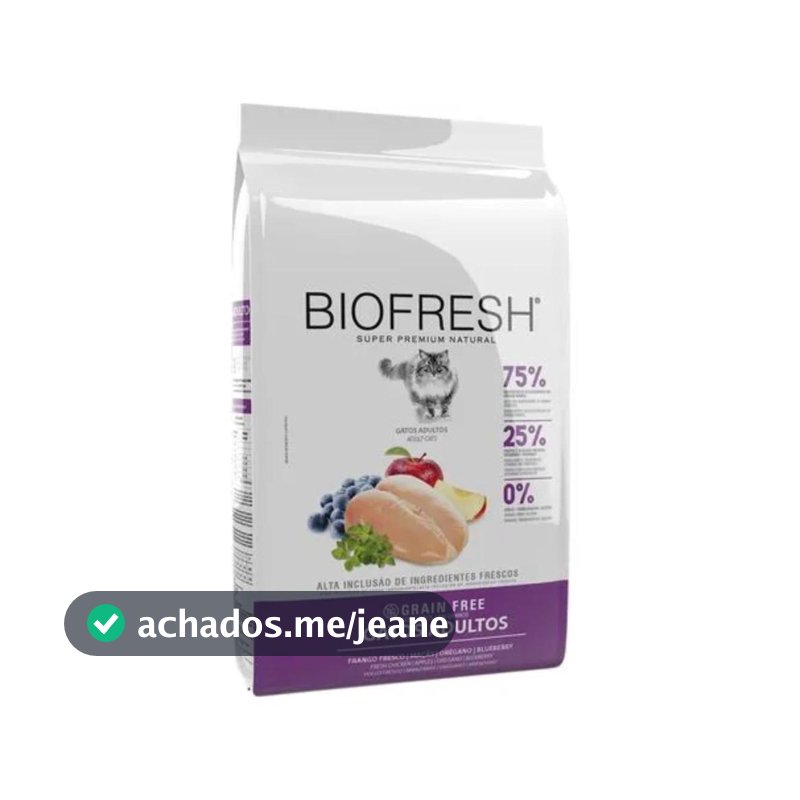 Ração Biofresh Super Premium Para Gatos Adultos Frango 1,5kg