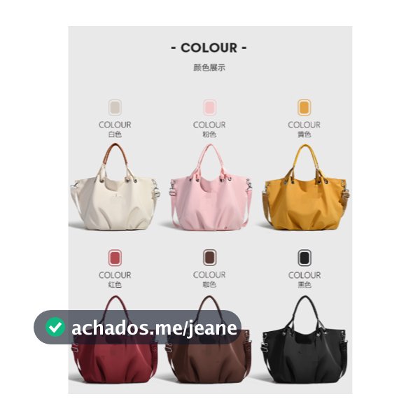Um novo estilo simples de grande capacidade feminino de um ombro Diagonal portátil L simples All-Match Commuter Fitness