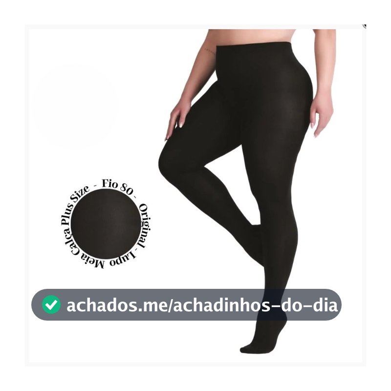 Meia calça fio 80 Moda Feminina Meia calça preta Vestuário