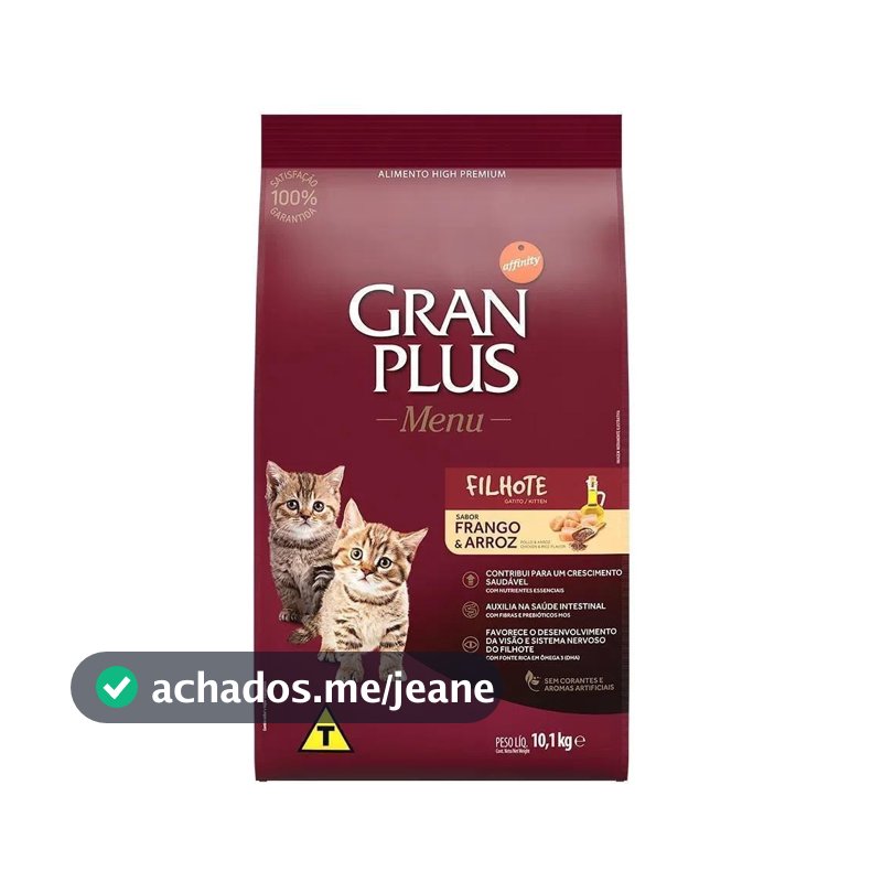 Ração pra Gatos Filhotes GranPlus Frango e Arroz 3kg