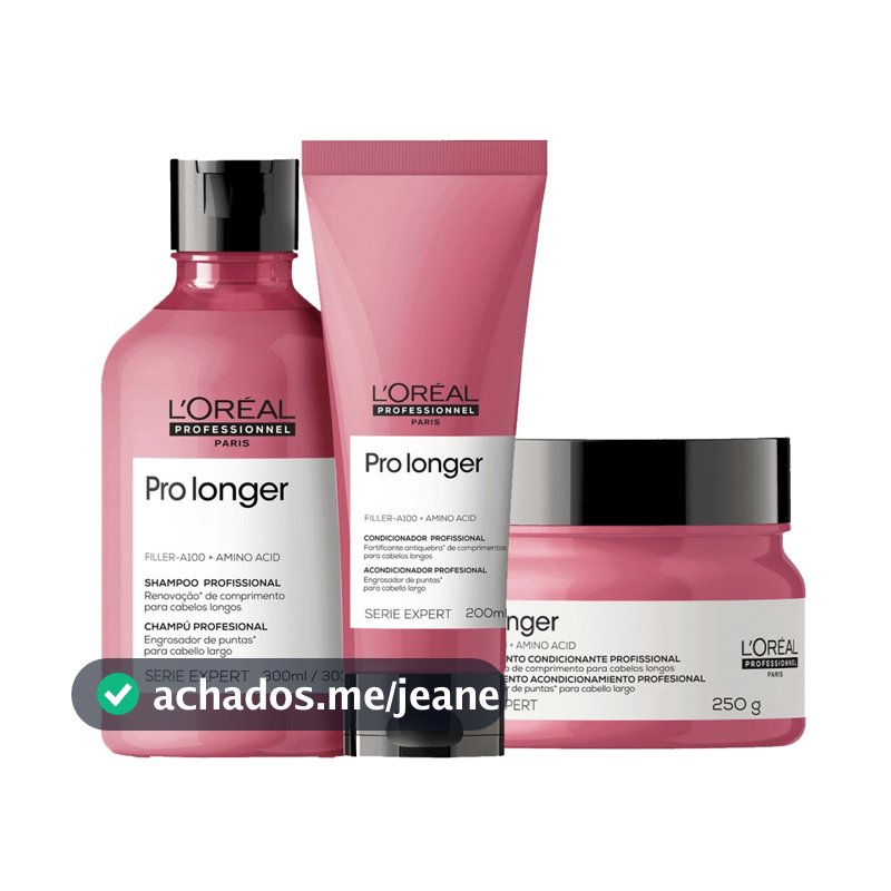 Shampoo, Condicionador e Máscara Pro Longer - L'Oreal