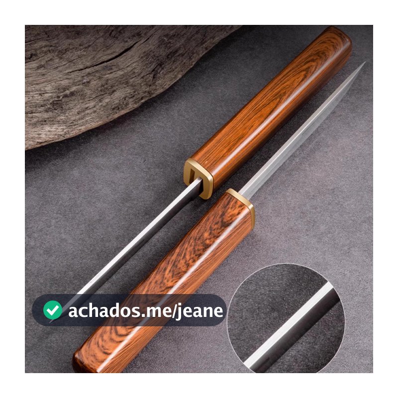 (2pcs Encaixam) Faca de Frutas Faca Cutelo Carne de Cozinha para Cortar Churrasco Com Bainha