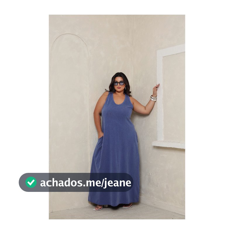 Vestido Regata Longo Plus Size