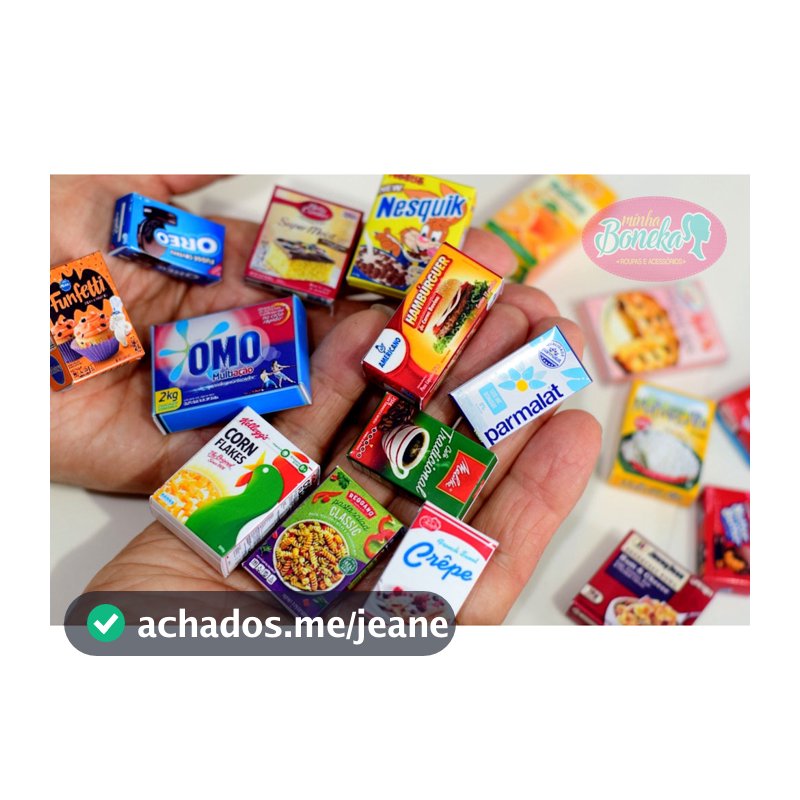 Miniatura Comidinha Alimento pra Cozinha de Boneca Fashion (serve pra Susi também)